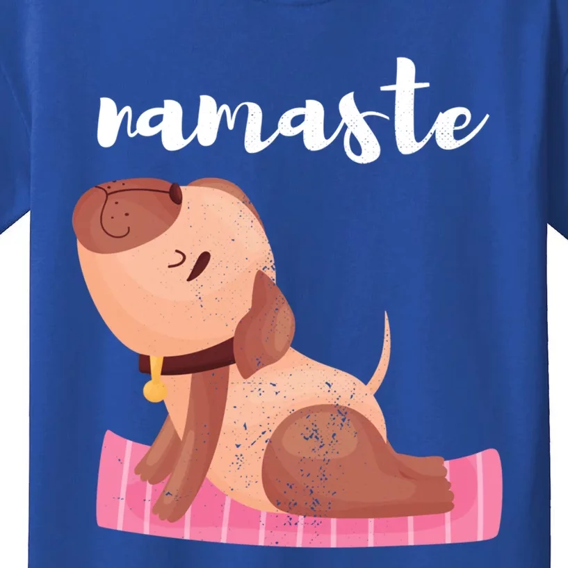 Funny Yoga Lover Meditation Dog Pose Spiritual Workout Gift Kids T-Shirt