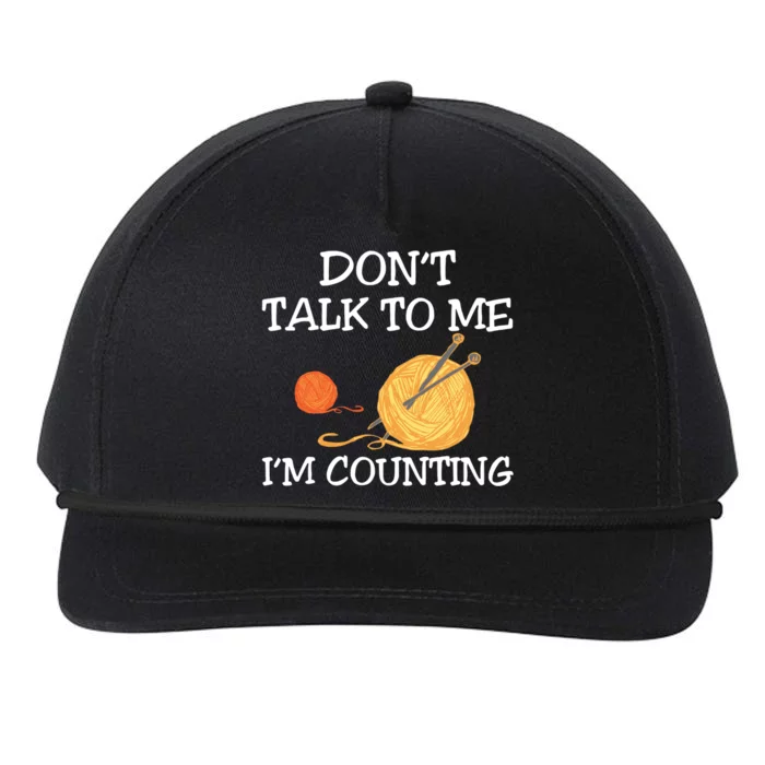 Funny Yarn Lovers I'm Counting 'S Crocheting Funny Gift Snapback Five-Panel Rope Hat