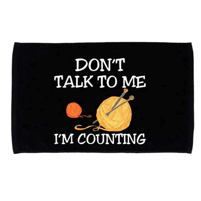 Funny Yarn Lovers I'm Counting 'S Crocheting Funny Gift Microfiber Hand Towel