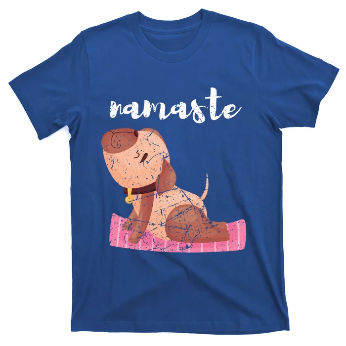 Funny Yoga Lover Dog Pose Spiritual Workout Namaste Funny Gift T-Shirt