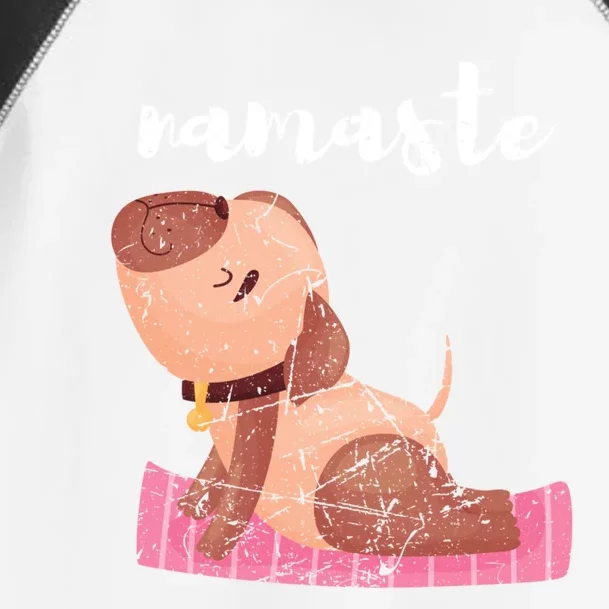 Funny Yoga Lover Dog Pose Spiritual Workout Namaste Funny Gift Toddler Fine Jersey T-Shirt