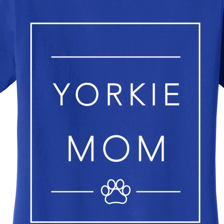 Funny Yorkie Lover Dog Mom Crewneck Yorkie Dog Mom Cute Gift Women's T-Shirt