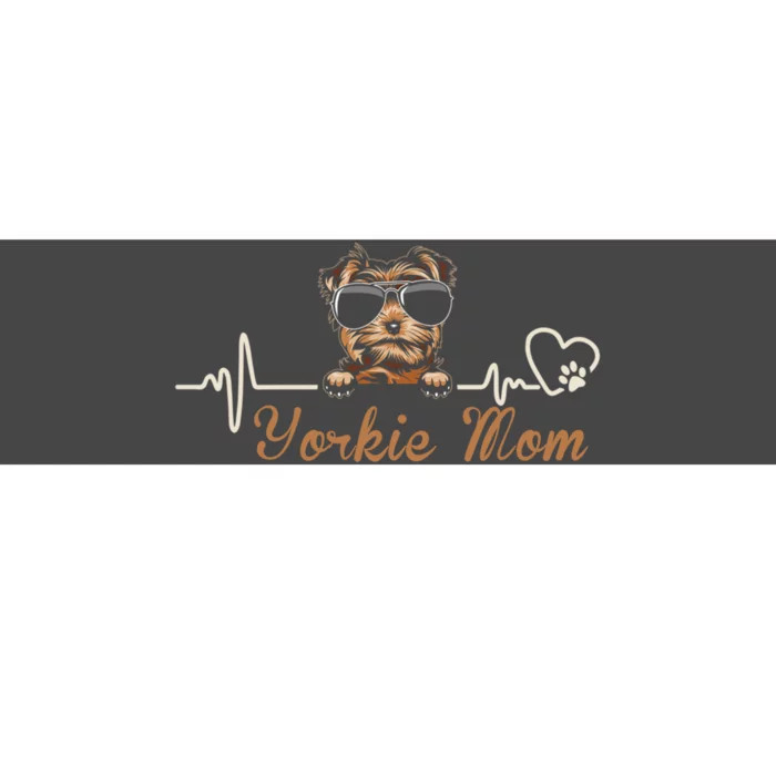 Funny Yorkie Mom Gift For Yorkie Dog Lovers Bumper Sticker