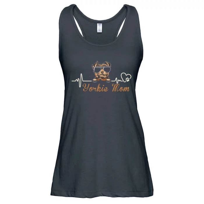 Funny Yorkie Mom Gift For Yorkie Dog Lovers Ladies Essential Flowy Tank