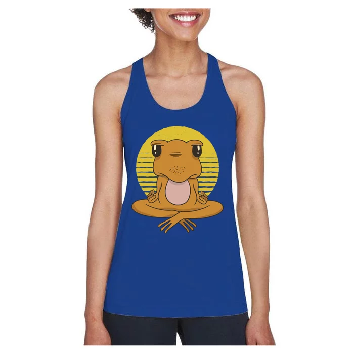 Frog Yoga Namaste Gift Women's Racerback Tank