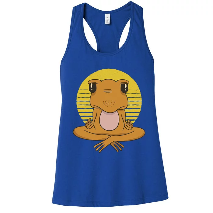 Frog Yoga Namaste Gift Women's Racerback Tank