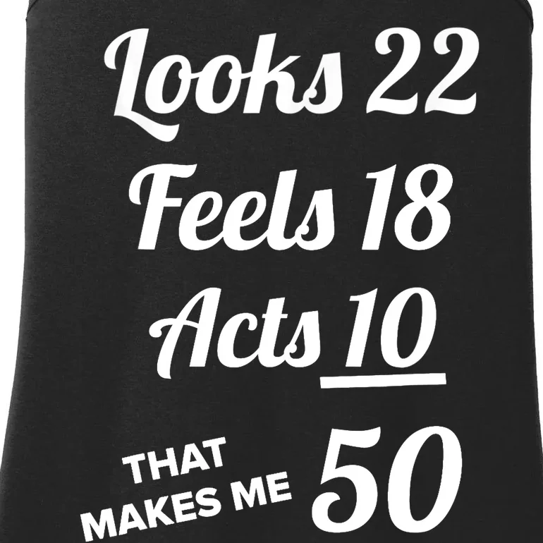 FIFTY YEARS OLD Birthday Present for 50 Year old Ladies Essential Tank