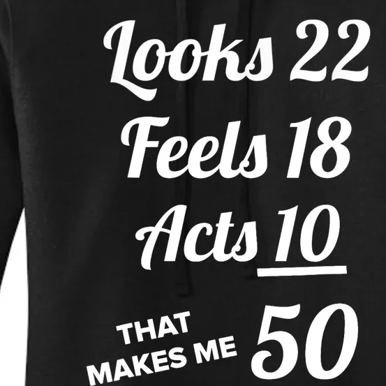 FIFTY YEARS OLD Birthday Present for 50 Year old Women's Pullover Hoodie