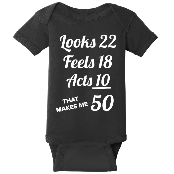 FIFTY YEARS OLD Birthday Present for 50 Year old Baby Bodysuit