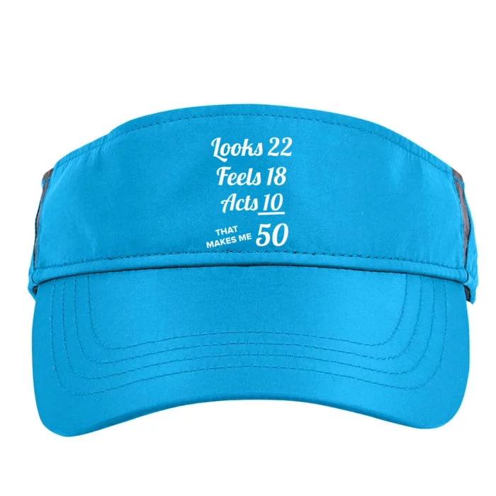 Fifty Years Old Birthday Present For 50 Year Old Adult Drive Performance Visor