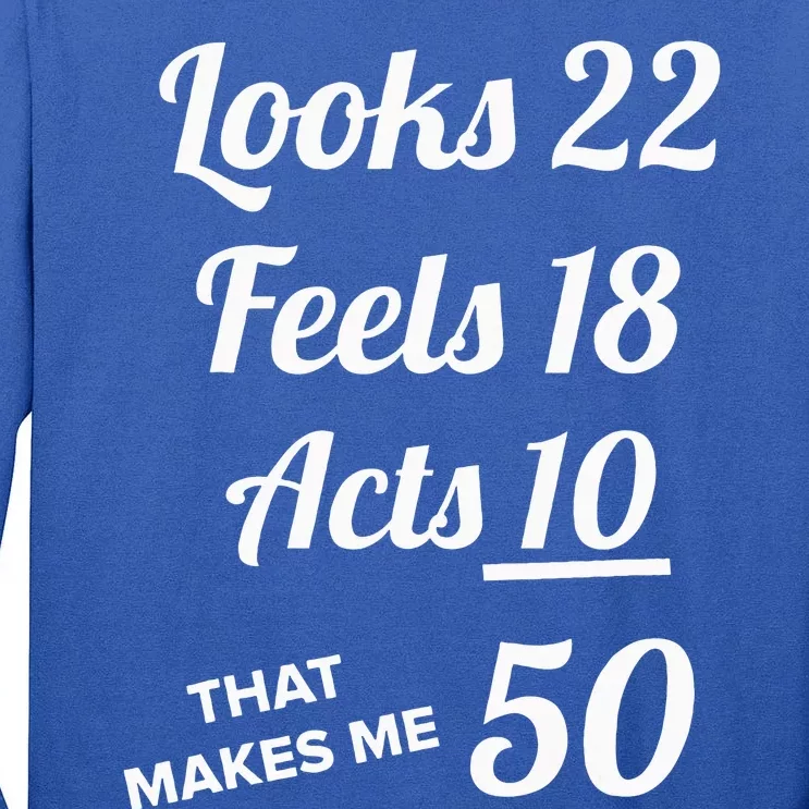 Fifty Years Old Birthday Present For 50 Year Old Tall Long Sleeve T-Shirt