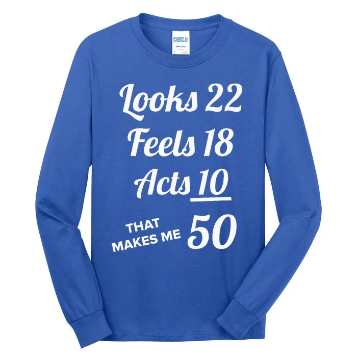 Fifty Years Old Birthday Present For 50 Year Old Tall Long Sleeve T-Shirt