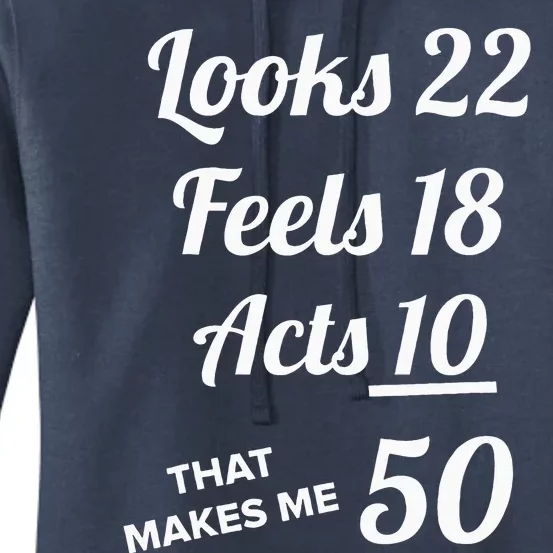 Fifty Years Old Birthday Present For 50 Year Old Women's Pullover Hoodie