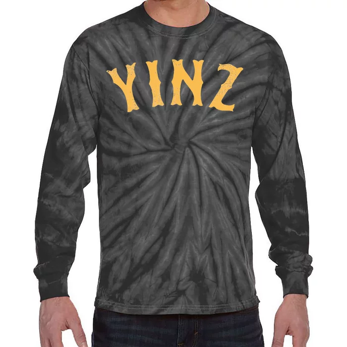 Funny Yinz Pittsburgh Pennsylvania Yinzer Souvenir Tie-Dye Long Sleeve Shirt