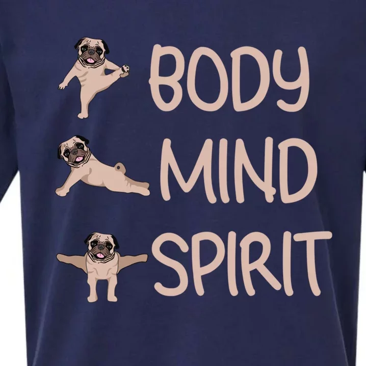 Funny Yoga Pug Funny Dog Lovers Meaningful Gift Sueded Cloud Jersey T-Shirt