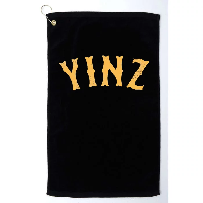 Funny Yinz Pittsburgh Pennsylvania Yinzer Souvenir Platinum Collection Golf Towel