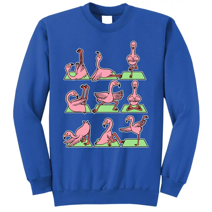 Flamingo Yoga Poses Meditation Namaste Spiritual Zen Gift Tall Sweatshirt