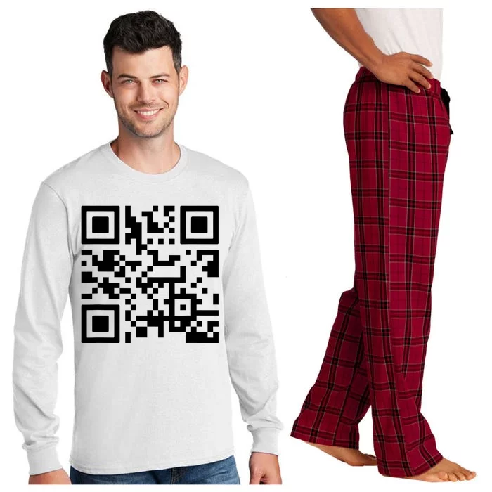 Fuck You Qr Code Long Sleeve Pajama Set