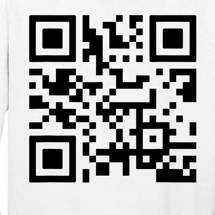 Fuck You Qr Code Tall Long Sleeve T-Shirt