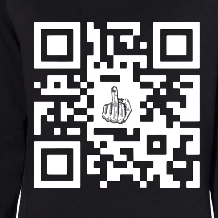 Fuck You Qr Code Womens California Wash Sweatshirt