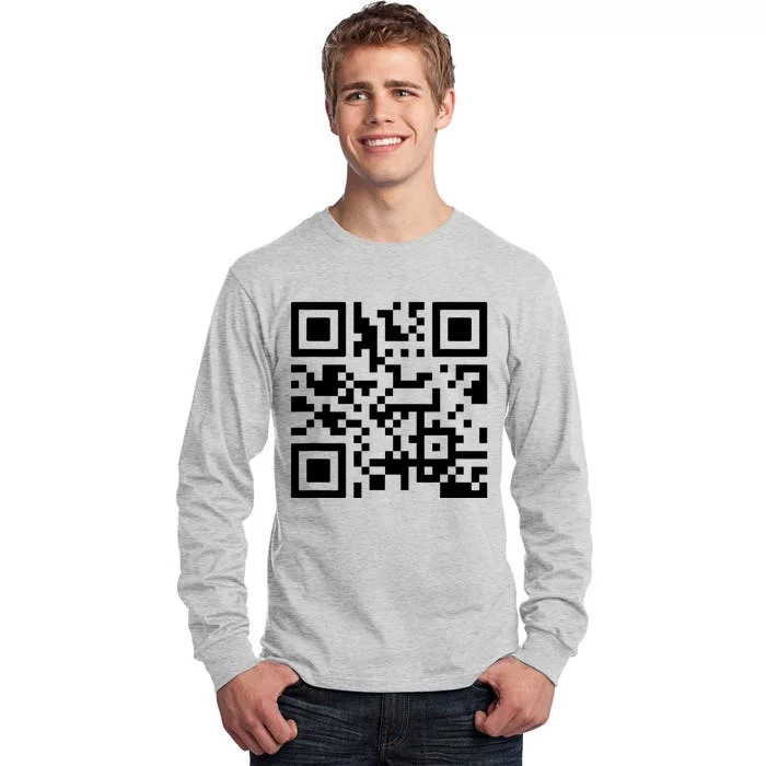 Fuck You Qr Code Tall Long Sleeve T-Shirt