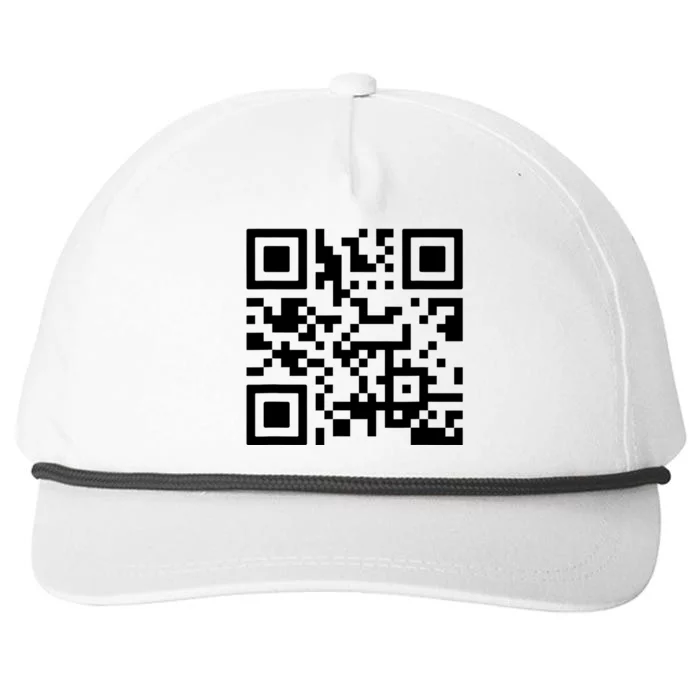 Fuck You Qr Code Snapback Five-Panel Rope Hat