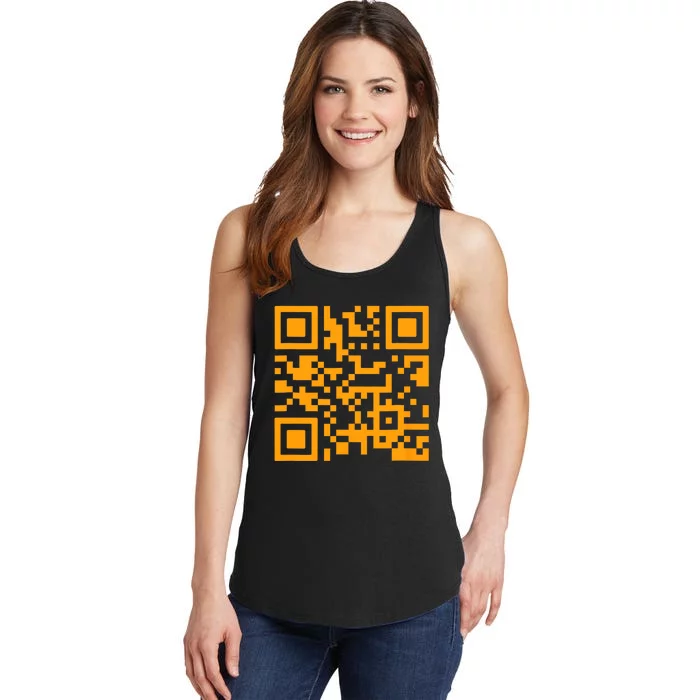 Fuck You Q R Code Ladies Essential Tank