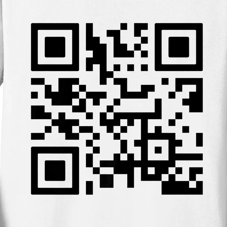 Fuck You Qr Code Kids Long Sleeve Shirt