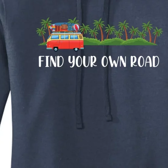 Find Your Road Roadtrip Casualwear Funky Rv Gift Idea Funny Gift Women's Pullover Hoodie