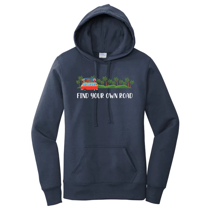 Find Your Road Roadtrip Casualwear Funky Rv Gift Idea Funny Gift Women's Pullover Hoodie