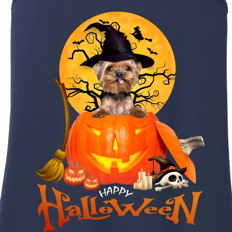 Funny YorKie Spooky Halloween Ladies Essential Tank