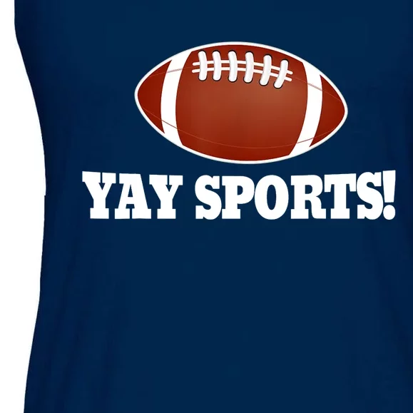 Funny Yay Sports Football Ladies Essential Flowy Tank