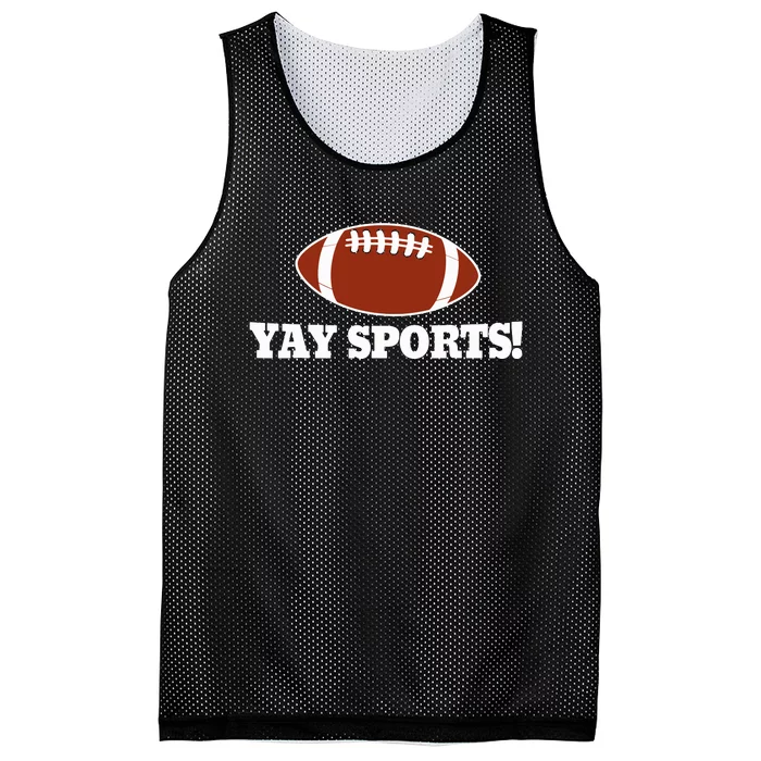 Funny Yay Sports Football Mesh Reversible Basketball Jersey Tank