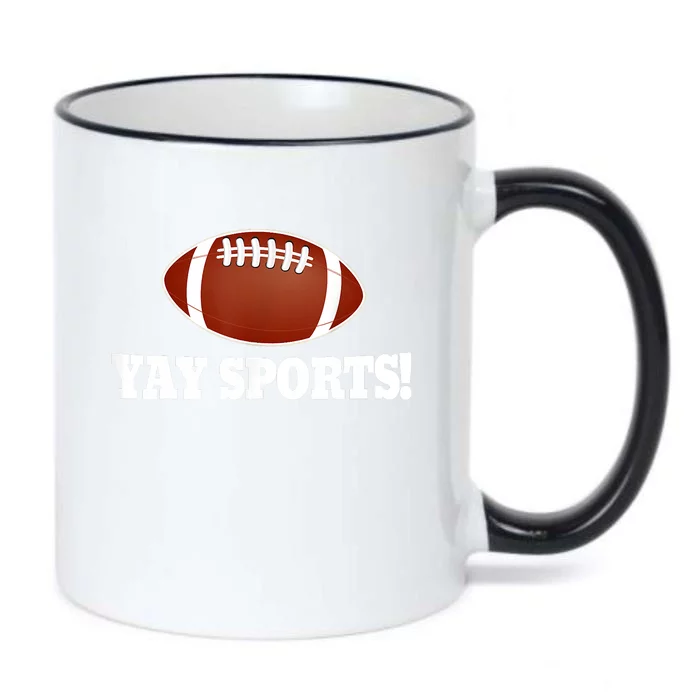 Funny Yay Sports Football Black Color Changing Mug