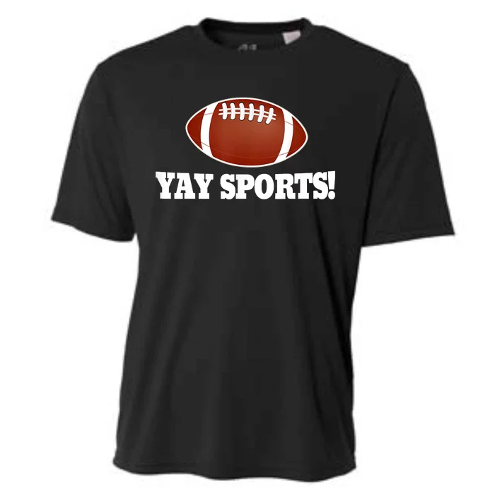 Funny Yay Sports Football Cooling Performance Crew T-Shirt