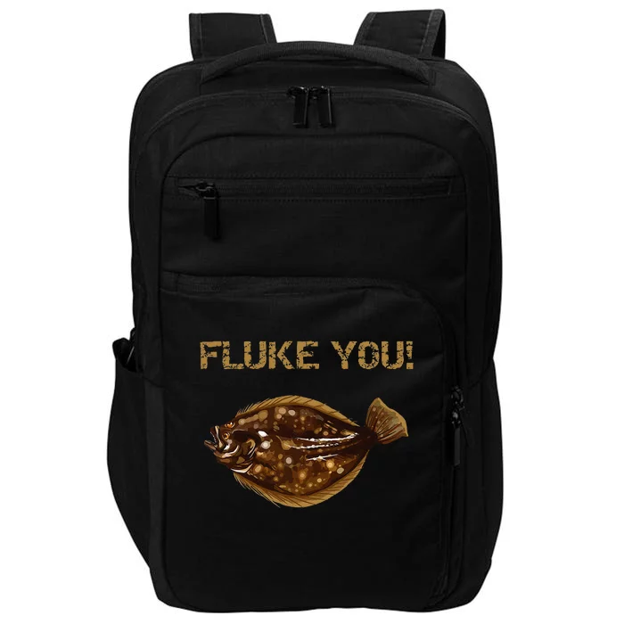 Fluke You! Summer Flounder Fishing Fluke Impact Tech Backpack