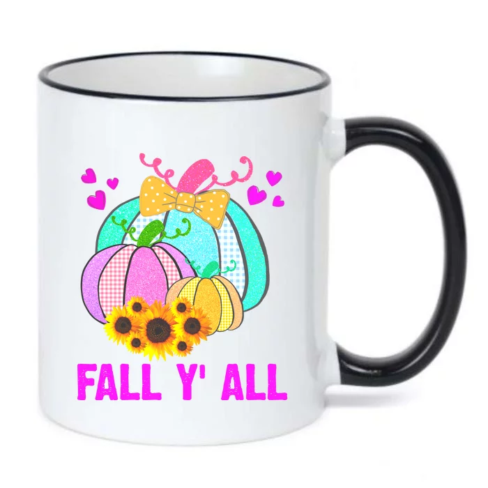 Fall Y'all Season Cute Gift For Her Black Color Changing Mug