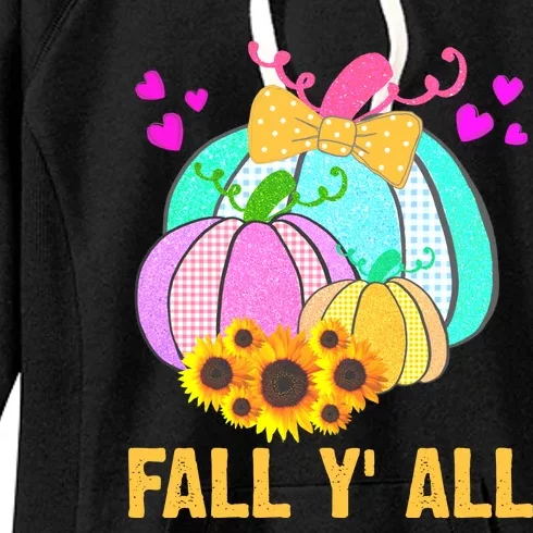 Fall Y'all Season Cute Gift For Her Women's Fleece Hoodie