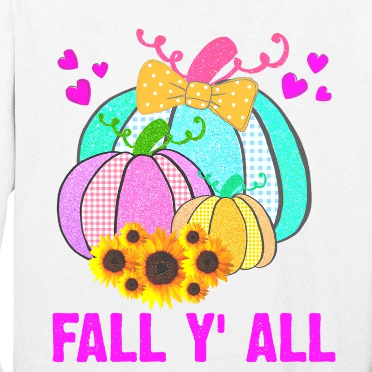 Fall Y'all Season Cute Gift For Her Long Sleeve Shirt