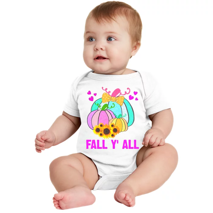 Fall Y'all Season Cute Gift For Her Baby Bodysuit