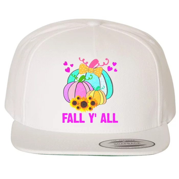 Fall Y'all Season Cute Gift For Her Wool Snapback Cap