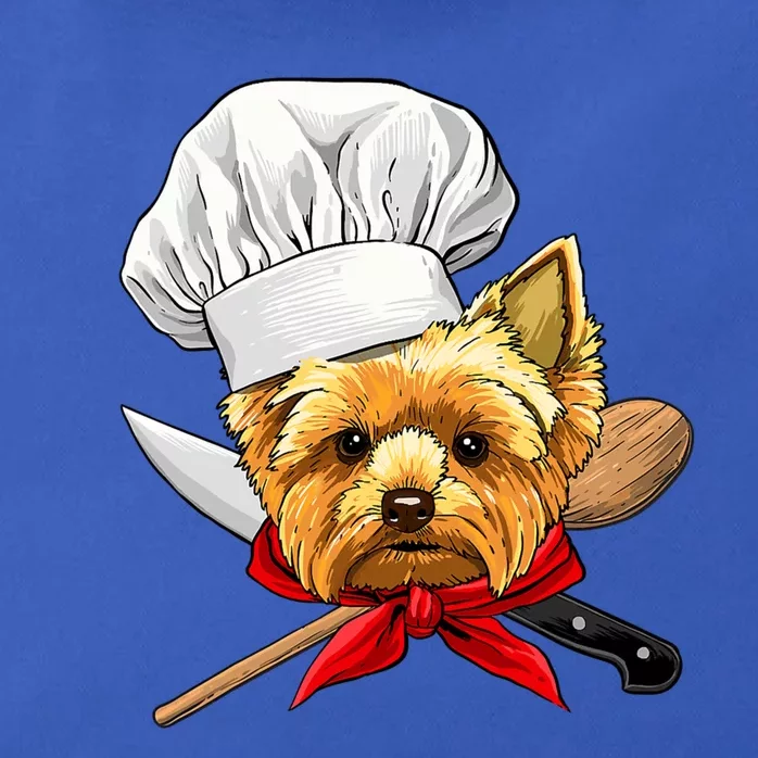 Funny Yorkshire Terrier Chef Dog Cooking And Baking Zip Tote Bag