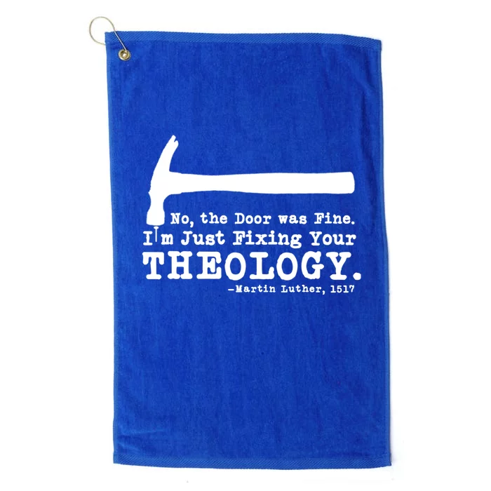 Fixing Your Theology Lutheran Calvinist Luther Christianity Gift Platinum Collection Golf Towel