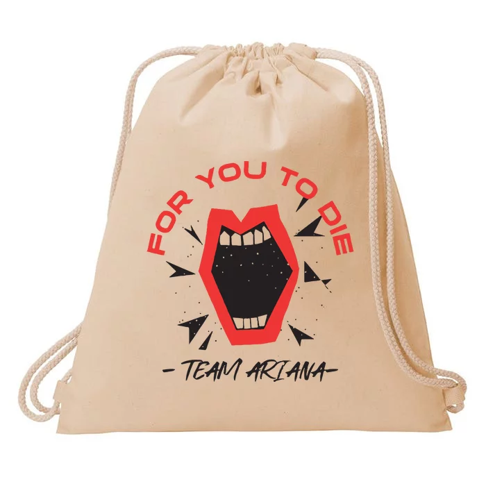 For You To Die Vanderpump Rules Drawstring Bag