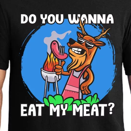 Funny You Want To Eat My Meats Master Griller Gift Pajama Set