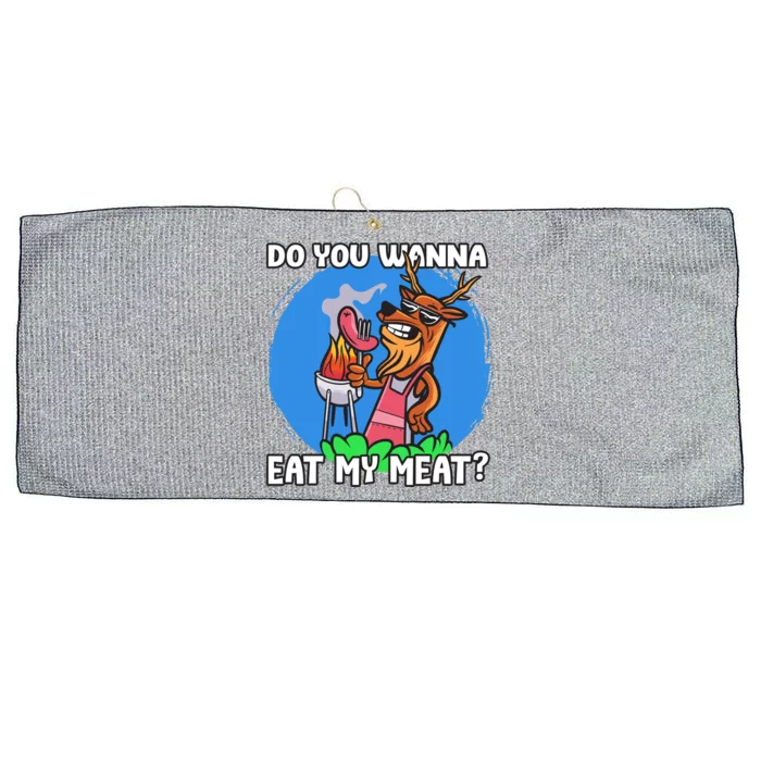 Funny You Want To Eat My Meats Master Griller Gift Large Microfiber Waffle Golf Towel