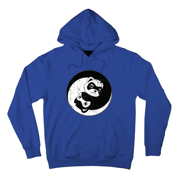 Ferret Ying Yang Domesticated Polecat Animal Lover Cute Gift Tall Hoodie