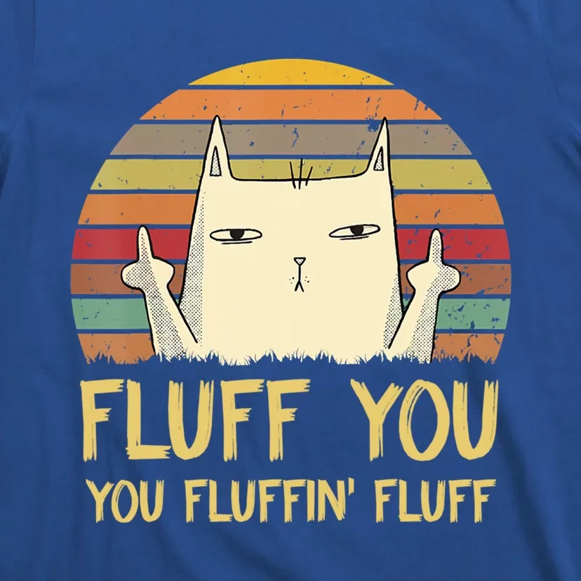 Fluff You You Fluffin' Fluff Cute Gift Funny Cat Kitten Lovers Meaningful Gift T-Shirt