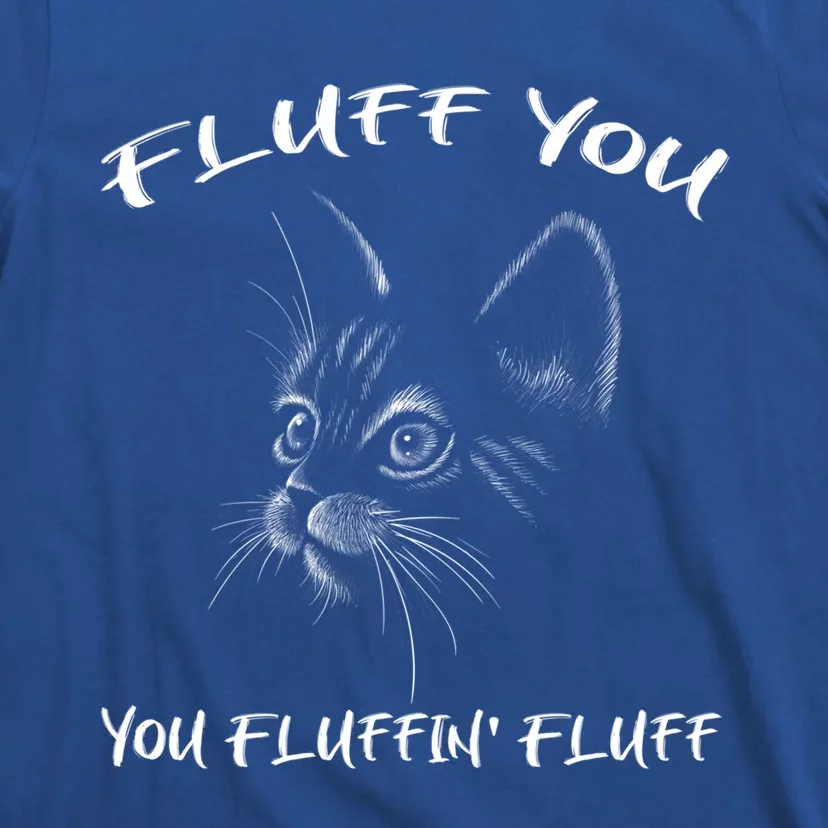 Fluff You You Fluffin' Fluff Gift Funny Cat Kitten Gift T-Shirt