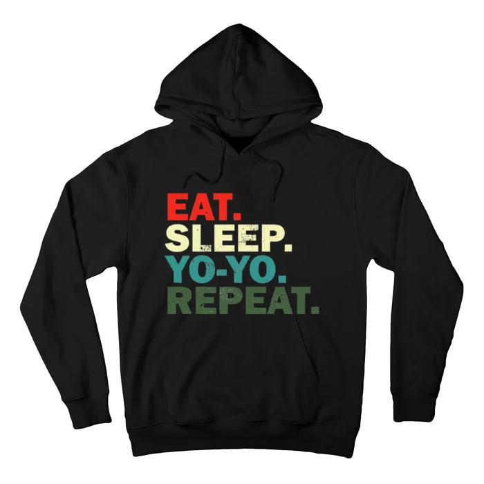 Funny Yo Yo Lover Eat Sleep Yo Yo Repeat Hoodie